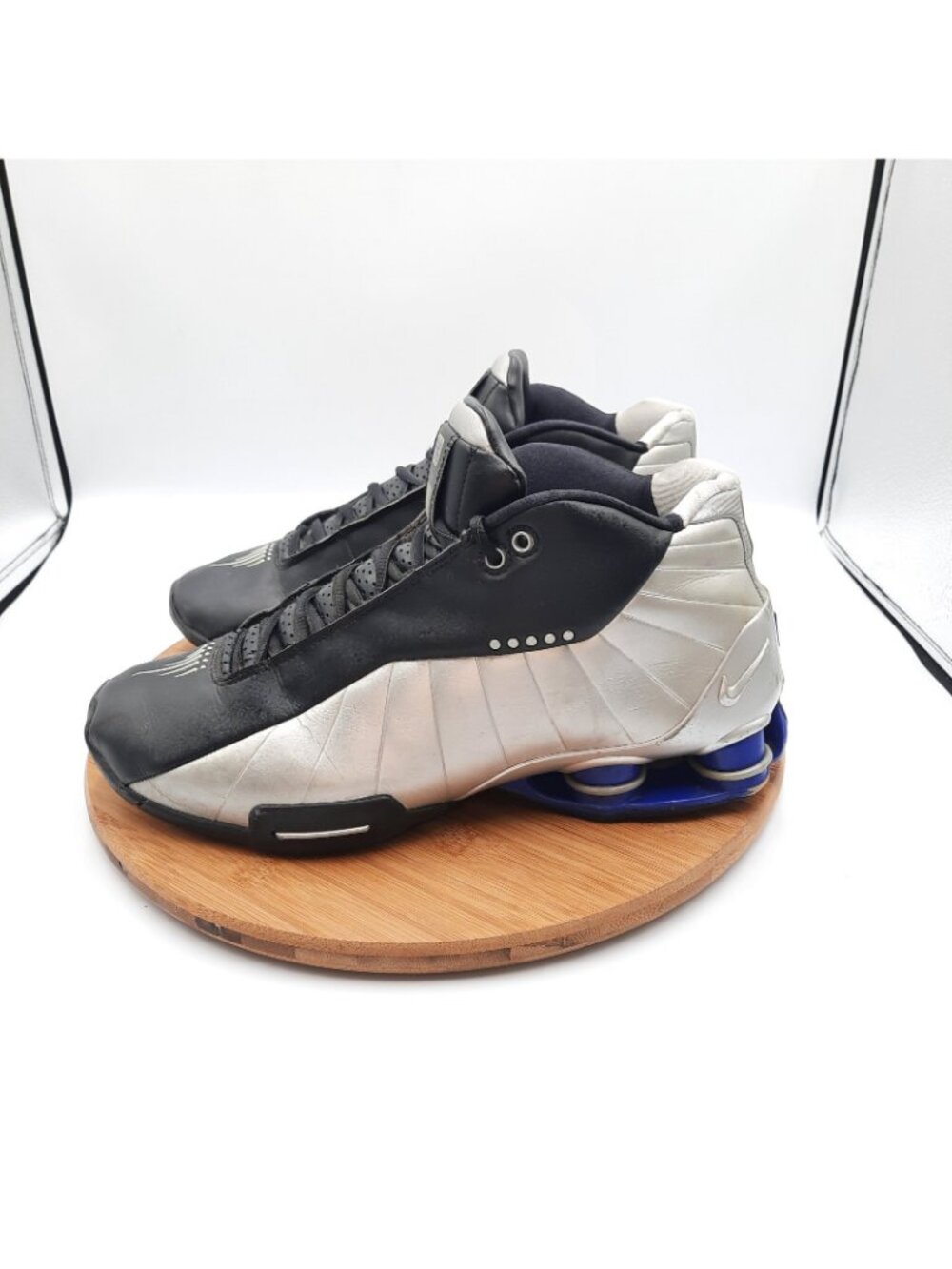 Nike Shox Bb4 Mens Size 10.5 Shoes Metallic Silver Sneakers Vince Carter Og 2019 View 3